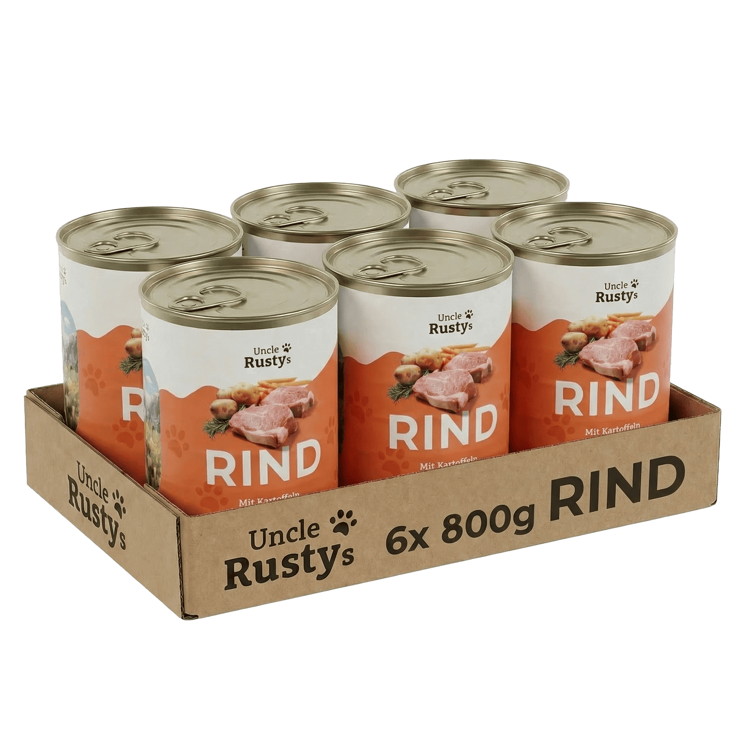 Rind mit Kartoffeln und Karotten