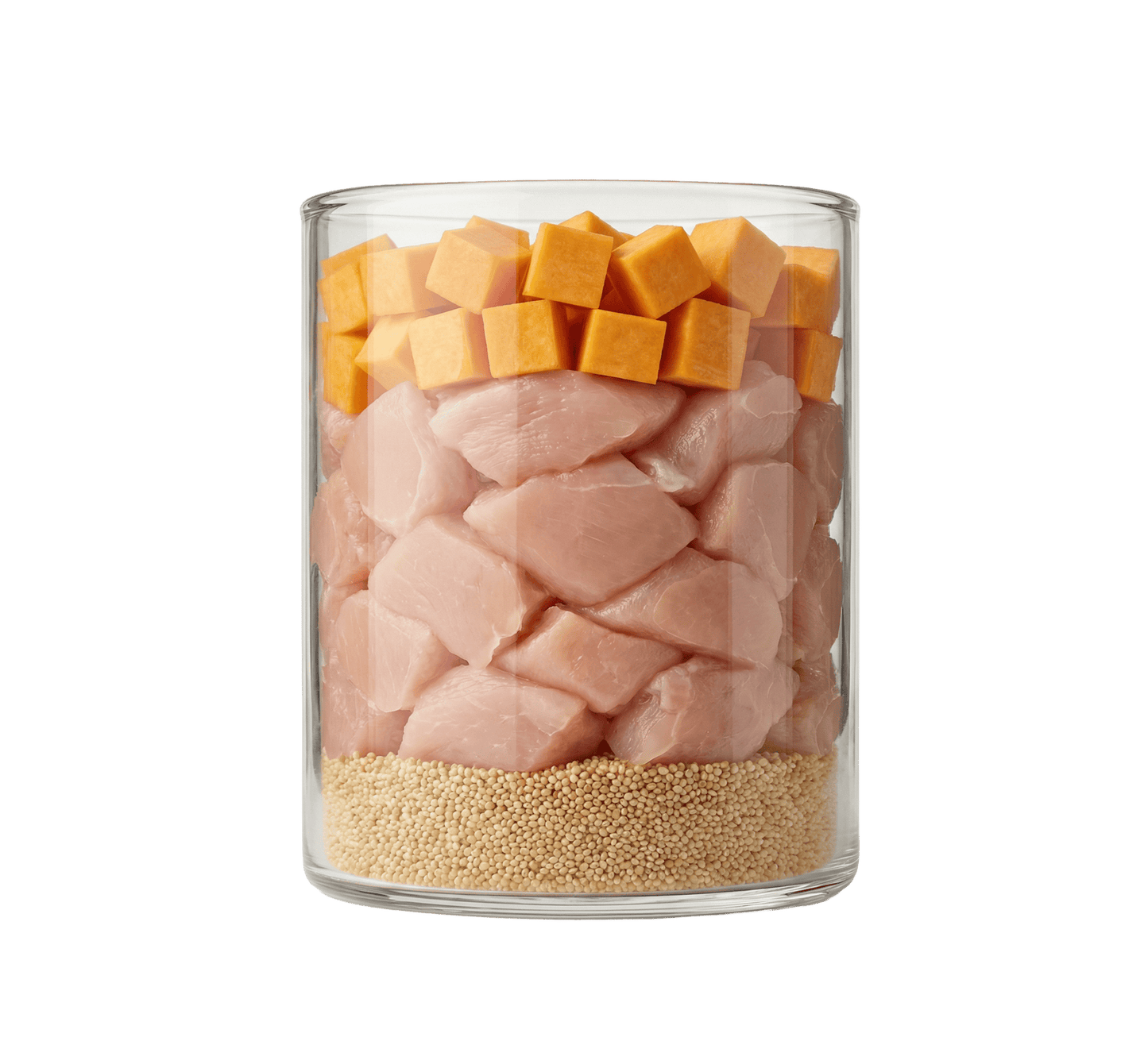 Geflügel mit Kürbis und Amaranth