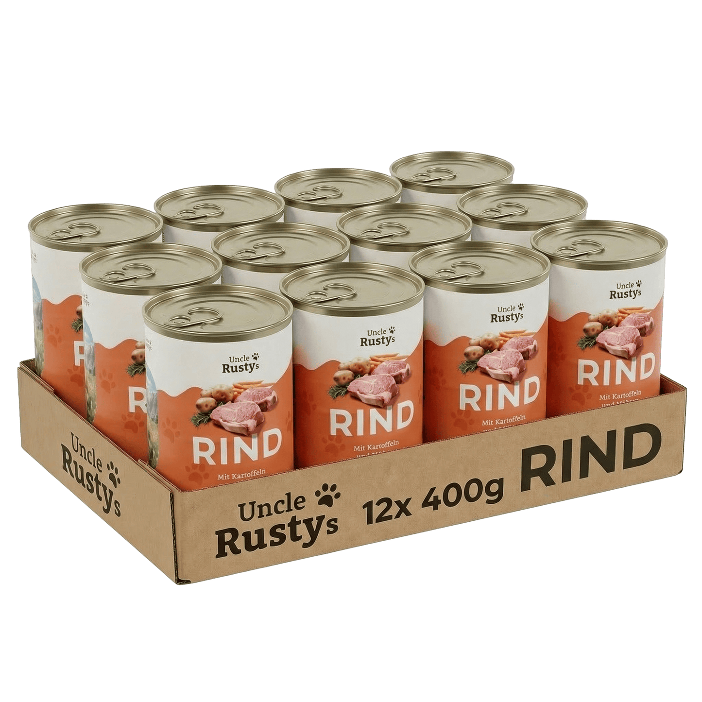 Rind mit Kartoffeln und Karotten