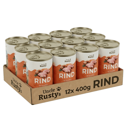 Rind mit Kartoffeln und Karotten